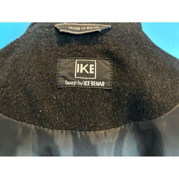 Men's IKE Behar Jacket 95% Wool 5% Nylon 2 Pockets Fully Lined Heather Black L - Picture 6 of 7